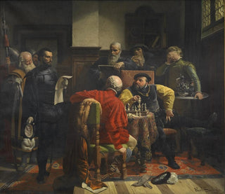Announcement of the Death Penalty to Johann Friedrich of Saxony - Karl Swoboda — artwork view
