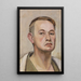 Self-portrait Painting - Karl Tratt — framed artwork on a wall