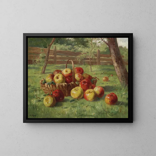 Apple Harvest - Karl Vikas — framed artwork on a wall