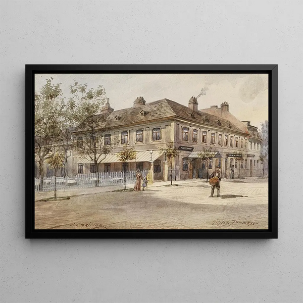 Dommayer Hietzing - Karl Wenzel Zajicek — framed artwork on a wall