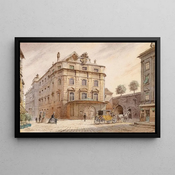 Théâtre de la Porte de Carinthie - Karl Wenzel Zajicek — framed artwork on a wall