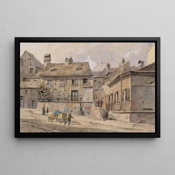 Ratzenstadl - Karl Wenzel Zajicek — framed artwork on a wall