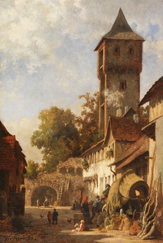 Petite ville du sud de l'Allemagne en été - Karl Weysser — artwork view