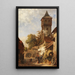 Petite ville du sud de l'Allemagne en été - Karl Weysser — framed artwork on a wall