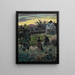 Evening in the Garden - Karl Wiener — framed artwork on a wall