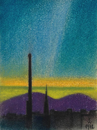 Karl Wiener - Abendlandschaft Wien.webp
