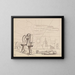 Death in Flight - Karl Wiener — framed artwork on a wall
