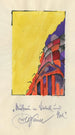 Construction in violet and red - Karl Wiener — artwork view