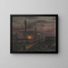 Rising Moon - Karl Wiener — framed artwork on a wall