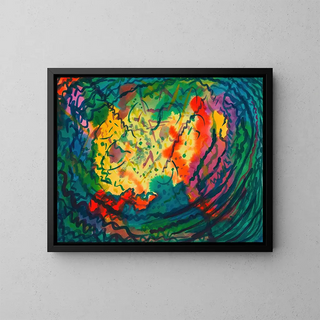 Resolution - Karl Wiener — framed artwork on a wall