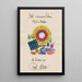 My Life 50 sheets XI - Karl Wiener — framed artwork on a wall