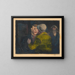Confrontation - Karl Wiener — framed artwork on a wall