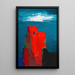 Ruine de château - Karl Wiener — framed artwork on a wall