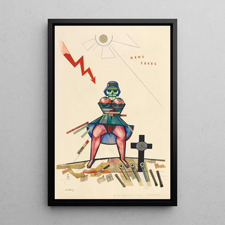 The Moloch - Karl Wiener — framed artwork on a wall