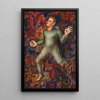 The Researcher - Karl Wiener — framed artwork on a wall