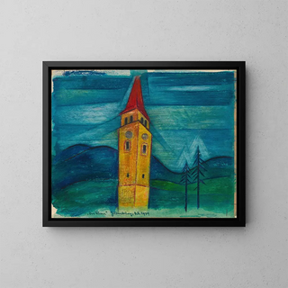 La tour - Karl Wiener — framed artwork on a wall
