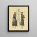 Les femmes et la mort - Karl Wiener — framed artwork on a wall