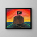 The Powder Banner - Karl Wiener — framed artwork on a wall