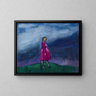 La Femme enceinte - Karl Wiener — framed artwork on a wall