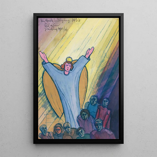 L'Annonciation - Karl Wiener — framed artwork on a wall