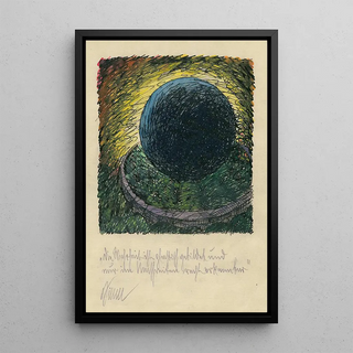 The truth is formed plastically - Karl Wiener — framed artwork on a wall