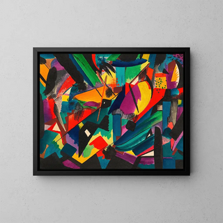 Dissonances - Karl Wiener — framed artwork on a wall