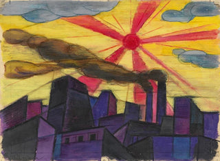 Industrial City Painting - Karl Wiener — artwork view