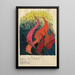 Flags of upheaval - Karl Wiener — framed artwork on a wall
