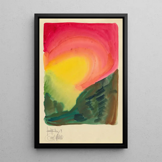 Color Studies 10 sheets III - Karl Wiener — framed artwork on a wall
