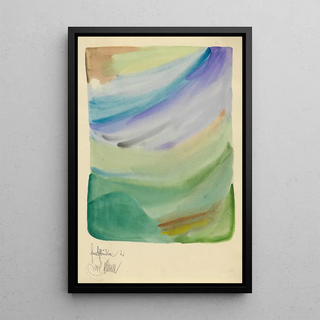 Color Studies 10 Sheets II - Karl Wiener — framed artwork on a wall