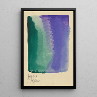 Color Studies Painting 10 sheets IX - Karl Wiener — framed artwork on a wall
