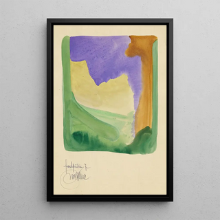 Études de couleur 10 feuilles VII - Karl Wiener — framed artwork on a wall