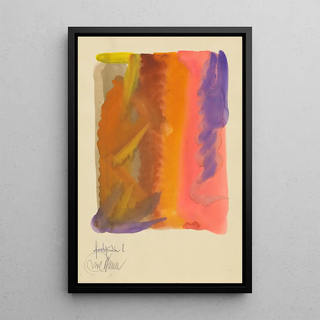 Color Studies Painting 10 sheets VIII - Karl Wiener — framed artwork on a wall