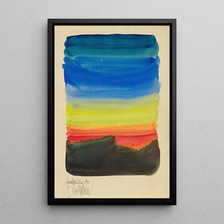 Color Studies 10 sheets X - Karl Wiener — framed artwork on a wall