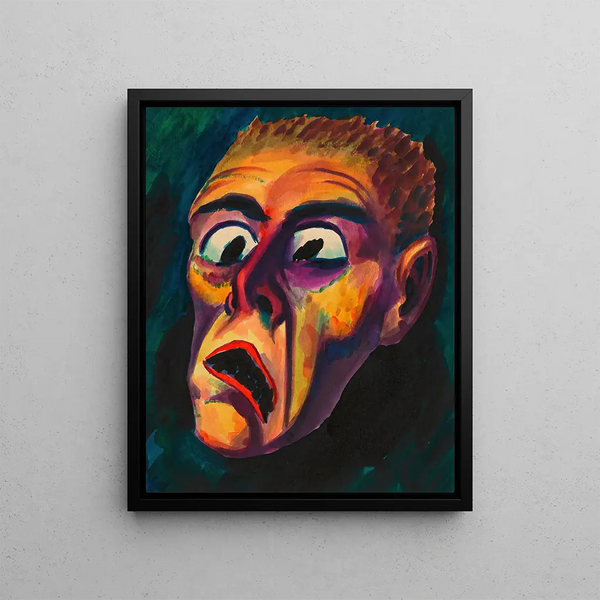 Confronting - Karl Wiener — framed artwork on a wall