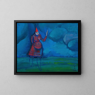 Ghost Painting - Karl Wiener — framed artwork on a wall