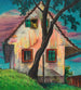 House Evening Painting - Karl Wiener — artwork view
