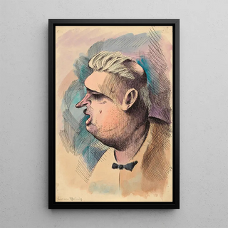 Monsieur de Gluant - Karl Wiener — framed artwork on a wall