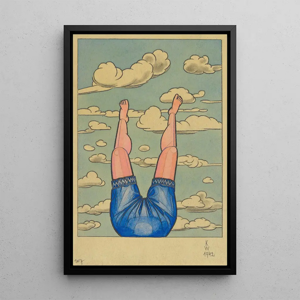 Ascension Painting - Karl Wiener — framed artwork on a wall