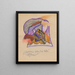 Composition of Rocks and Clouds - Karl Wiener — framed artwork on a wall