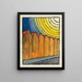 Composition of the Pavé and the Meadow XX - Karl Wiener — framed artwork on a wall