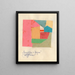 Composition on paper - Karl Wiener — framed artwork on a wall