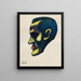 Study of the profile head 10 sheets Graz IV - Karl Wiener — framed artwork on a wall
