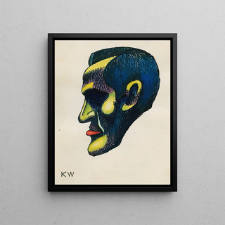Karl Wiener - Kopfstudie aus Profile 10 Bltter Graz IV.webp