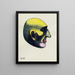 Study of the Head in Profile 10 sheets Graz V - Karl Wiener — framed artwork on a wall