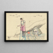 War Idyll Painting - Karl Wiener — framed artwork on a wall