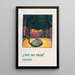 Lamp and books - Karl Wiener — framed artwork on a wall