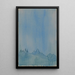 Landscape in Blue - Karl Wiener — framed artwork on a wall