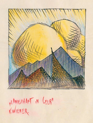 Karl Wiener - Landschaft in Gelb.webp