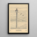 Lantern and Three Birds - Karl Wiener — framed artwork on a wall